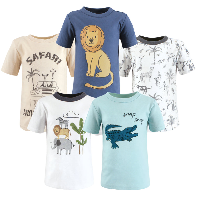 Hudson Baby Short Sleeve T-Shirts, Safari Adventure
