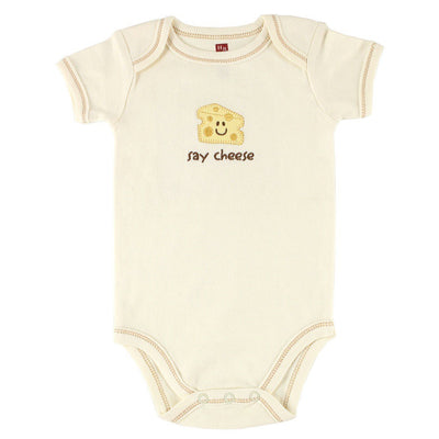 Touched by Nature Organic Cotton Bodysuits, Cheese