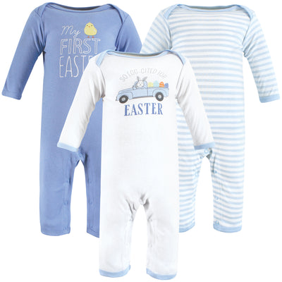Hudson Baby Cotton Coveralls, Easter Truck