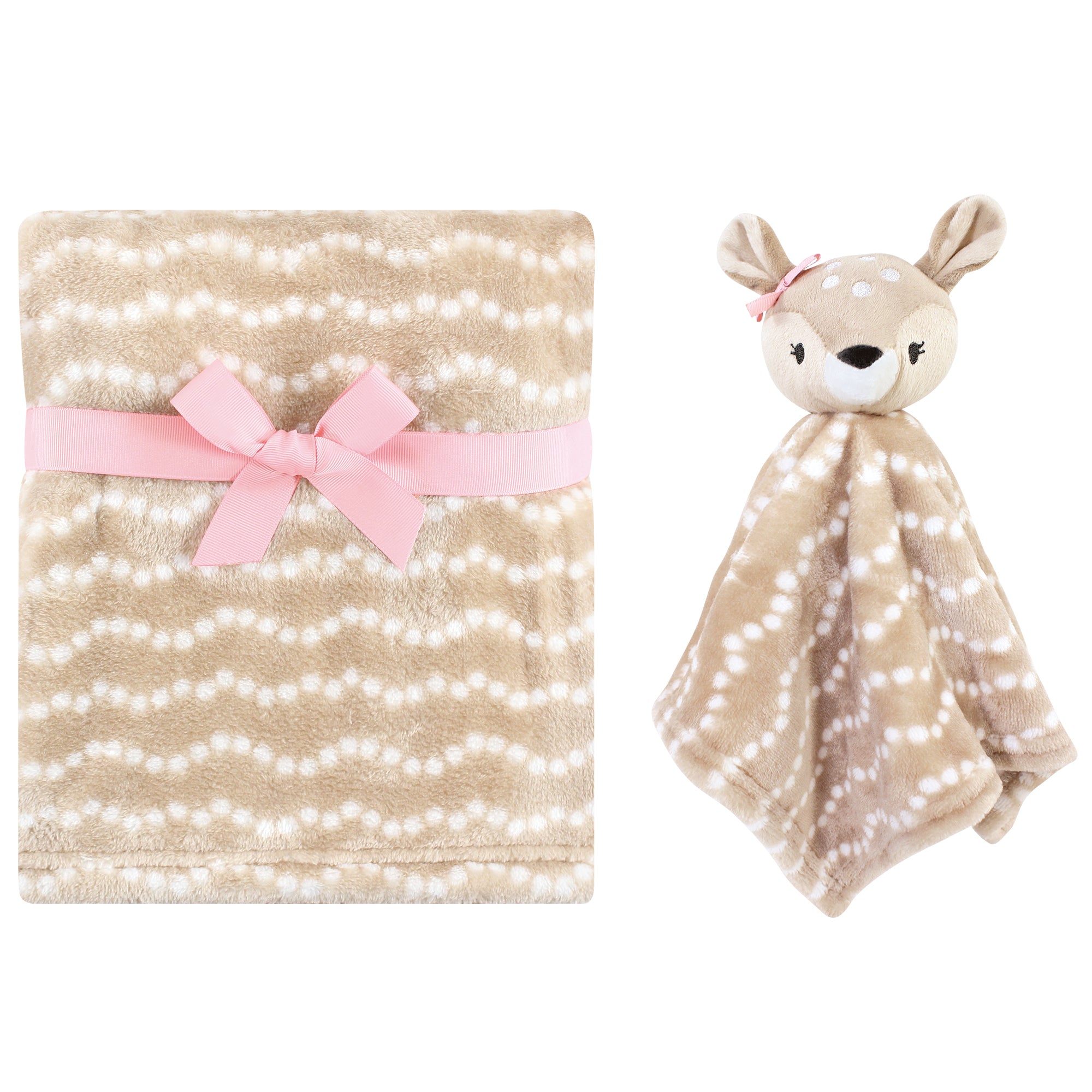 Hudson Baby Plush Blanket with Security Blanket Deer