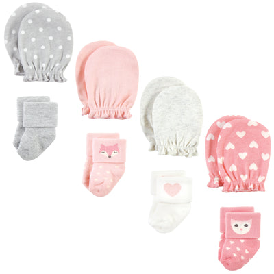 Hudson Baby Socks and Mittens Set, Woodland Girl