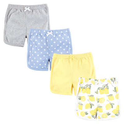 Hudson Baby Shorts Bottoms 4-Pack, Lemons