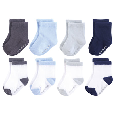 Luvable Friends Fun Essential Socks, Blue Gray