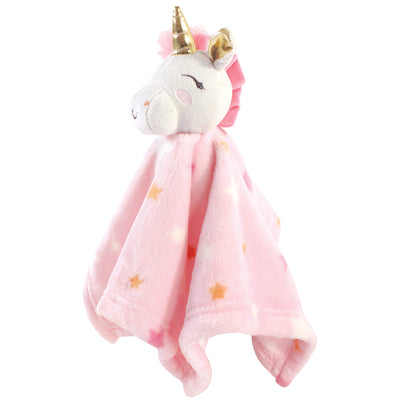 Luvable Friends Unicorn Themed Baby Bedding Set, Unicorn Security Blanket