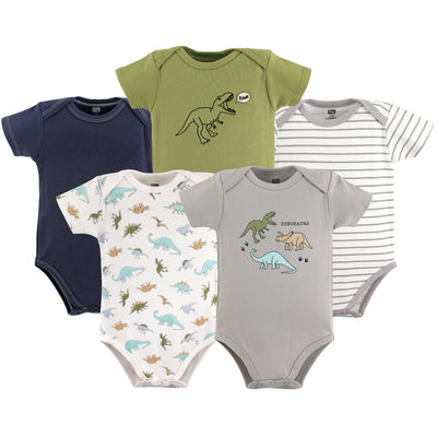 Hudson Baby Cotton Bodysuits, Dinosaurs