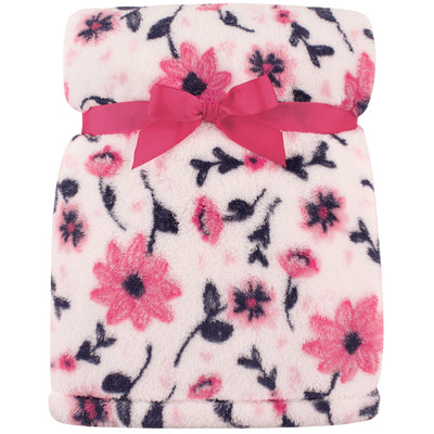 Hudson Baby Super Plush Blanket, Modern Floral