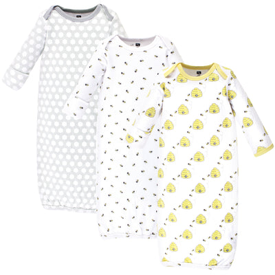 Hudson Baby Cotton Gowns, Bees