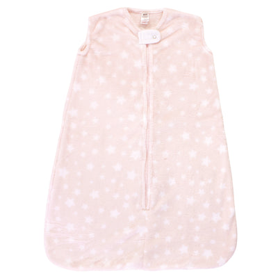 Hudson Baby Plush Sleeping Bag, Sack, Blanket, Pink Star
