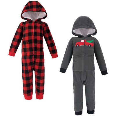 Hudson Baby Fleece Jumpsuits, Coveralls, and Playsuits, Christmas Tree Toddler