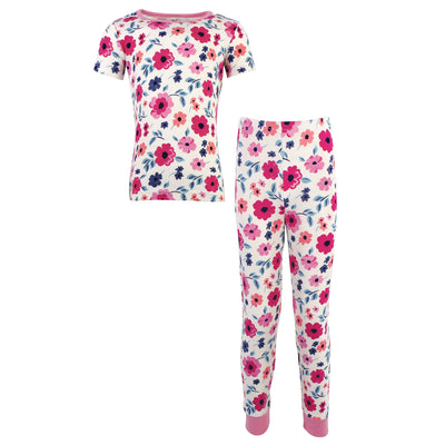 Touched by Nature Organic Cotton Tight-Fit Pajama Set, Garden Floral