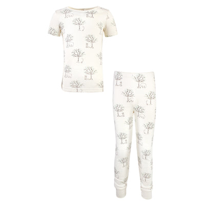 Touched by Nature Organic Cotton Tight-Fit Pajama Set, Birch Trees