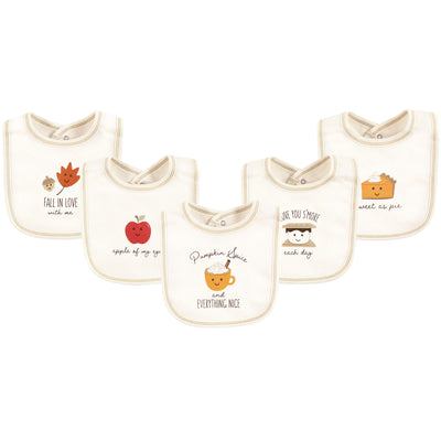 Touched by Nature Organic Cotton Bibs, Fall Food