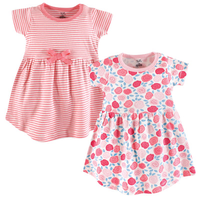 Touched by Nature Organic Cotton Short-Sleeve Dresses, Rosebud