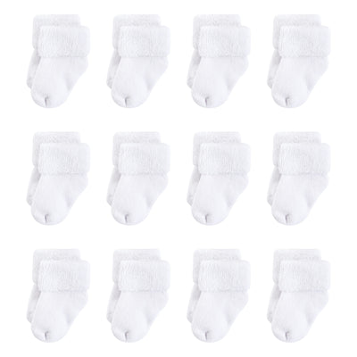 Touched by Nature Organic Cotton Socks, White Terry