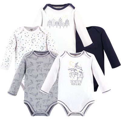 Touched by Nature Organic Cotton Long-Sleeve Bodysuits, Constellation