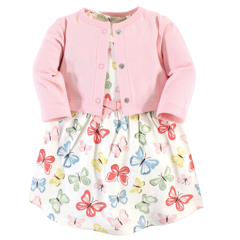 Touched by Nature Organic Cotton Dress and Cardigan, Butterflies