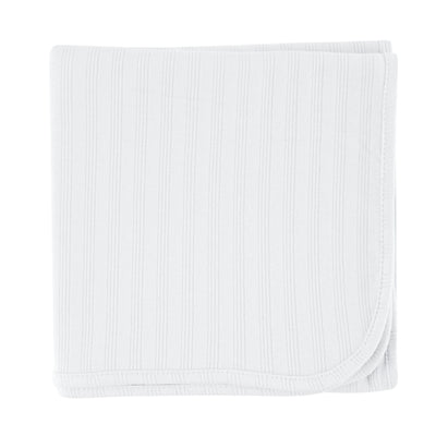 Touched by Nature Organic Cotton Swaddle, Receiving and Multi-purpose Blanket, White