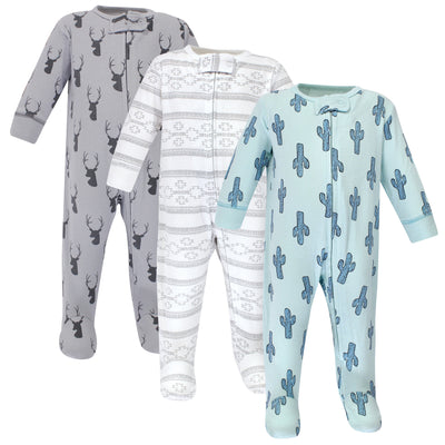 Yoga Sprout Cottton Zipper Sleep and Play, Cactus