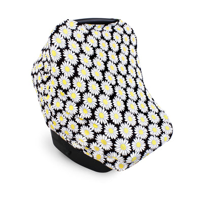 Hudson Baby Multi-use Car Seat Canopy, Pretty Daisy