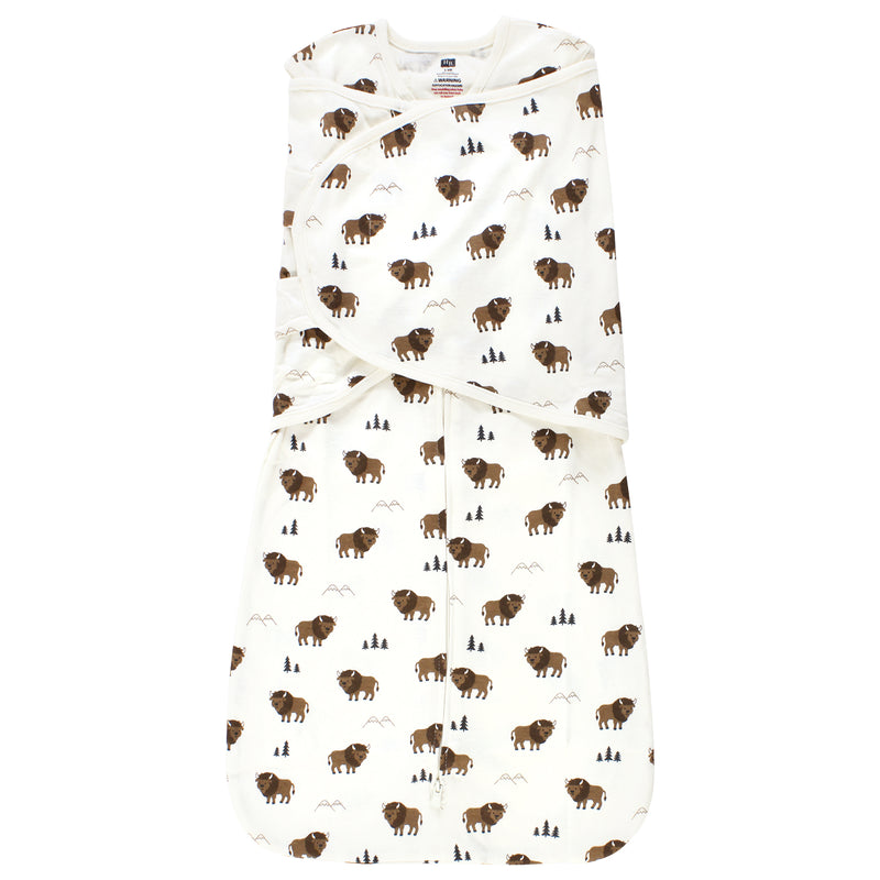 Hudson Baby Convertible Swaddle Sleep Sack, Wild Buffalo