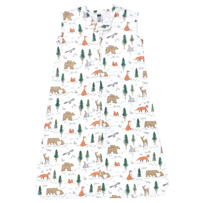 Hudson Baby Cotton Sleeveless Wearable Sleeping Bag, Sack, Blanket, Sweet Woodland