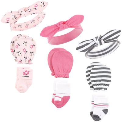 Hudson Baby Caps, Mittens and Socks Set, Fairytale