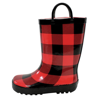 Hudson Baby Rain Boots, Buffalo Plaid