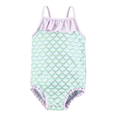 Hudson Baby Baby and Toddler Swimsuit, Mermaid