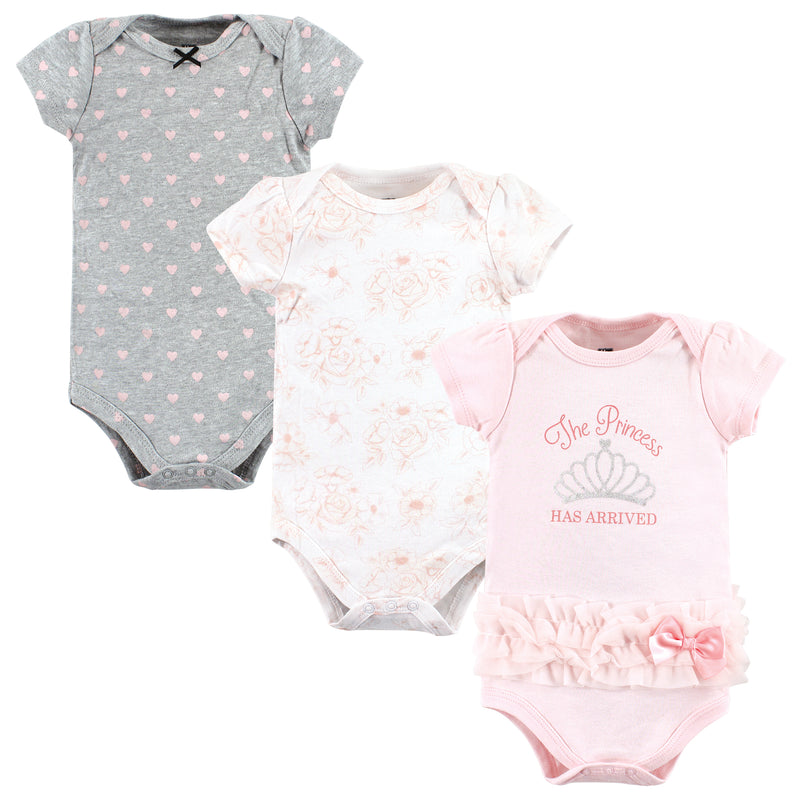 Hudson Baby Cotton Bodysuits, Princess Arrived Tutu