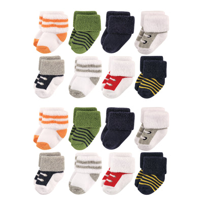 Luvable Friends Newborn and Baby Terry Socks, Athletic