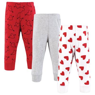 Hudson Baby Cotton Pants and Leggings, Love Hearts