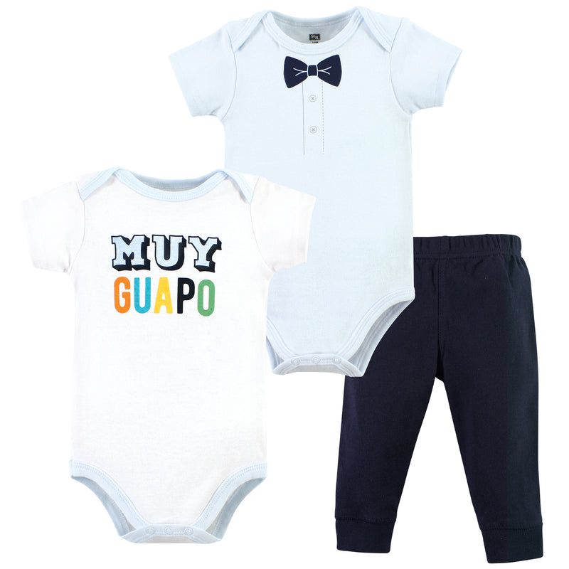 Hudson Baby Cotton Bodysuit and Pant Set, Hola Ladies Short Sleeve