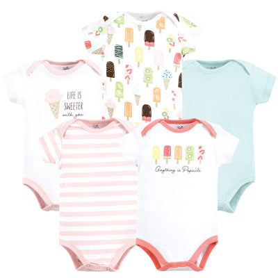 Touched by Nature Organic Cotton Bodysuits, Popsicle