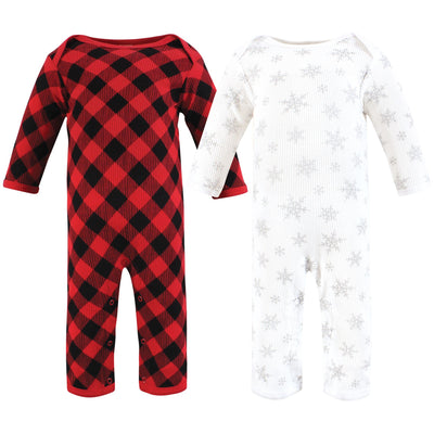 Hudson Baby Thermal Coveralls 2pk, Snowflake