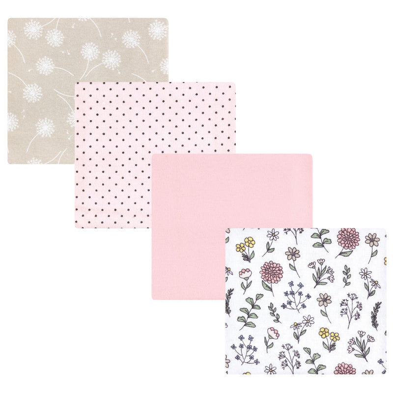 Hudson Baby Cotton Flannel Receiving Blankets, Dandelion Wish