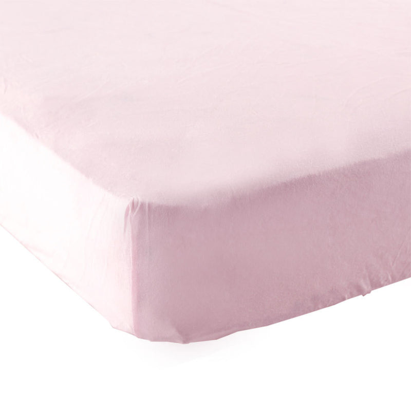 Luvable Friends Fitted Crib Sheet, Pink Solid
