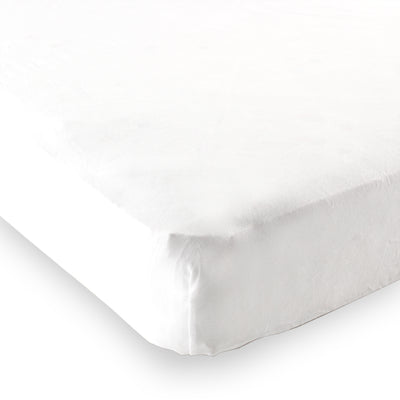 Luvable Friends Fitted Playard Sheet, White