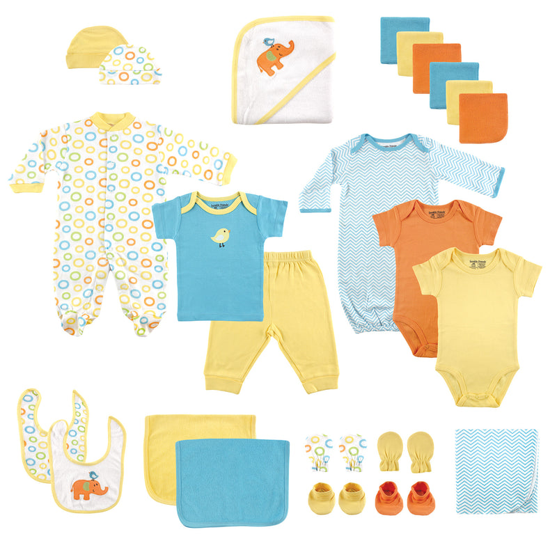 Luvable Friends Layette Gift Cube, Yellow Bird