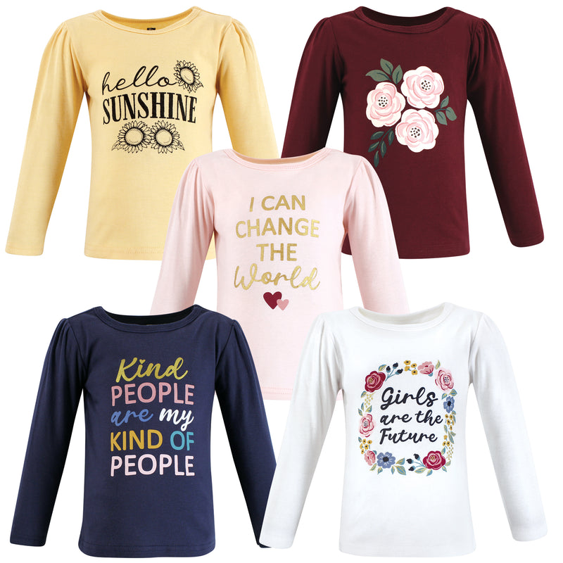 Hudson Baby Long Sleeve T-Shirts, Girls World