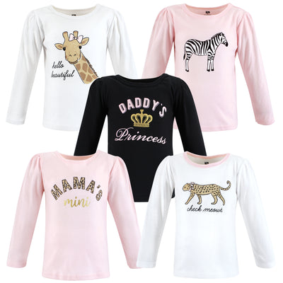 Hudson Baby Long Sleeve T-Shirts, Leopard Mamas Mini