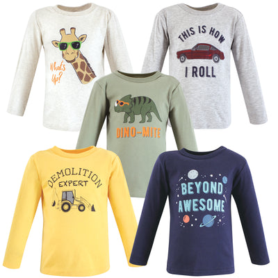 Hudson Baby Long Sleeve T-Shirts, Beyond Awesome
