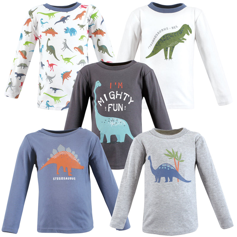 Hudson Baby Long Sleeve T-Shirts, Dinosaur