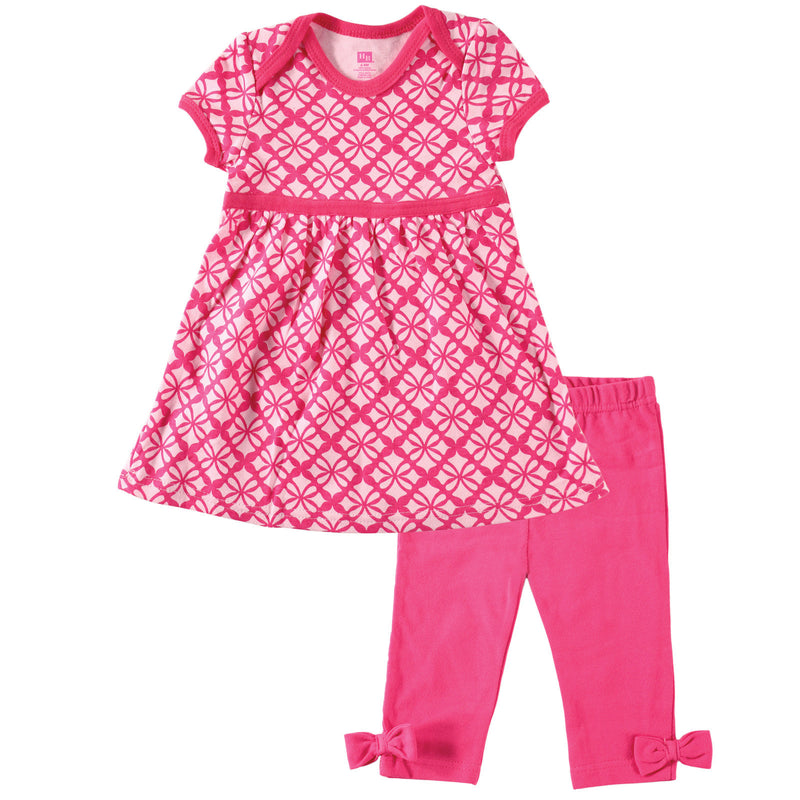 Hudson Baby Dress and Cropped Leggings, Pink
