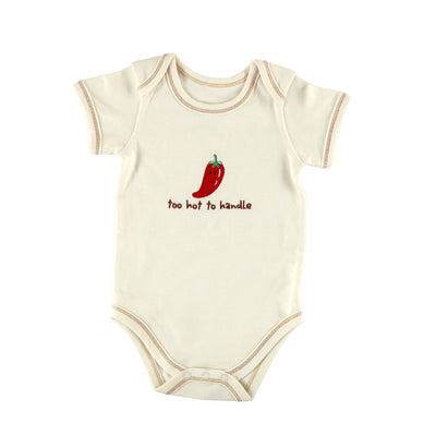 Touched by Nature Organic Cotton Bodysuits, Pepper