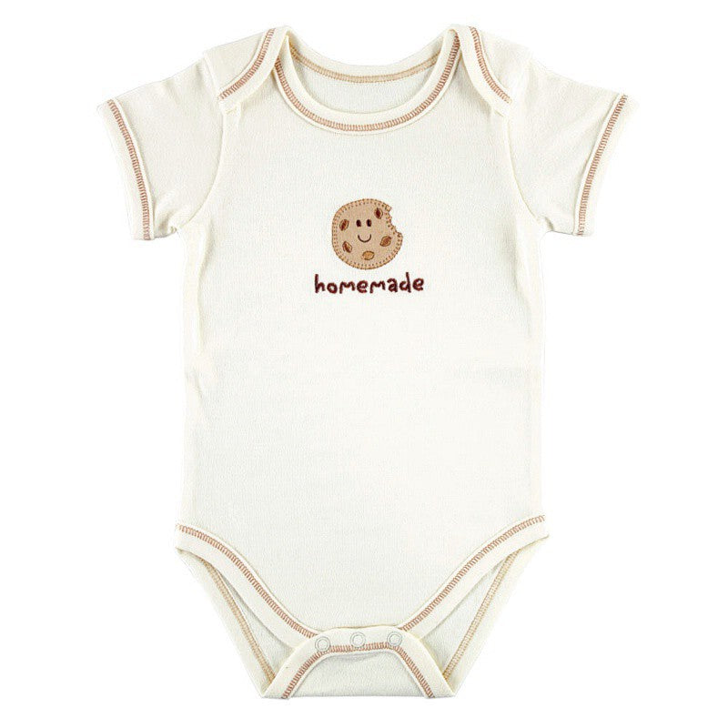 Touched by Nature Organic Cotton Bodysuits, Cookie 1-Pack