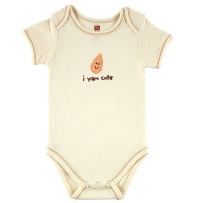 Touched by Nature Organic Cotton Bodysuits, Yam 1-Pack