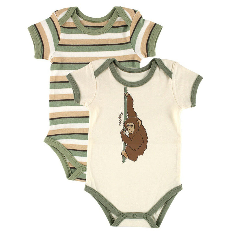 Touched by Nature Organic Cotton Bodysuits, Green