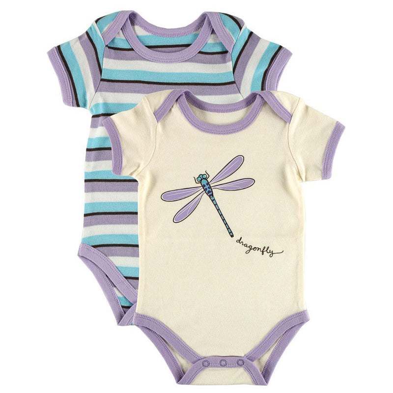 Touched by Nature Organic Cotton Bodysuits, Dragonfly