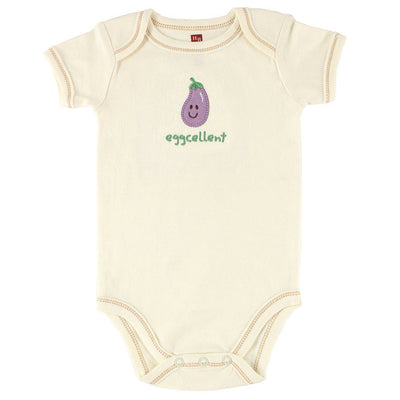 Touched by Nature Organic Cotton Bodysuits, Eggplant