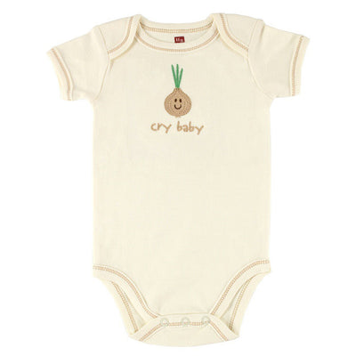 Touched by Nature Organic Cotton Bodysuits, Onion